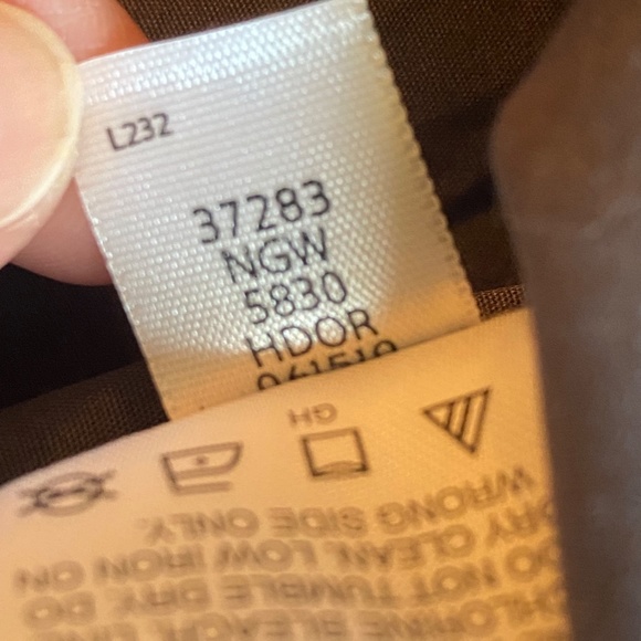 Hanna Andersson dress long sleeve gray metallic silver polka dot (140) 10 - Picture 12 of 16